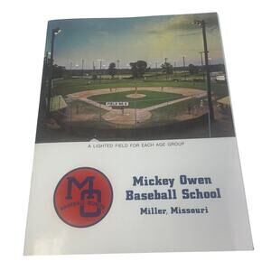 Vintage Mickey Owen Baseball School Miller Missouri Paperback Program Booklet